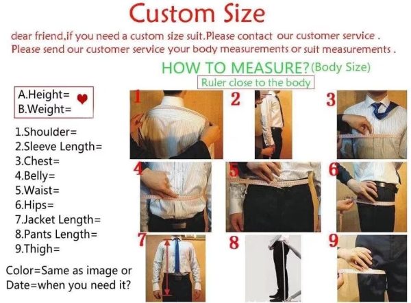 61gnMjNWUfL.jpg Men's Suit Slim Fit 2 Piece Prom Suits Two Button Jacket Pants Tuxedo Formal Wedding Dinner Business