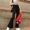 Flare Leggings for Women - High Waist Crossover Yoga Pants Tummy Control Bootcut Bell Bottom Jazz Lounge Leggings